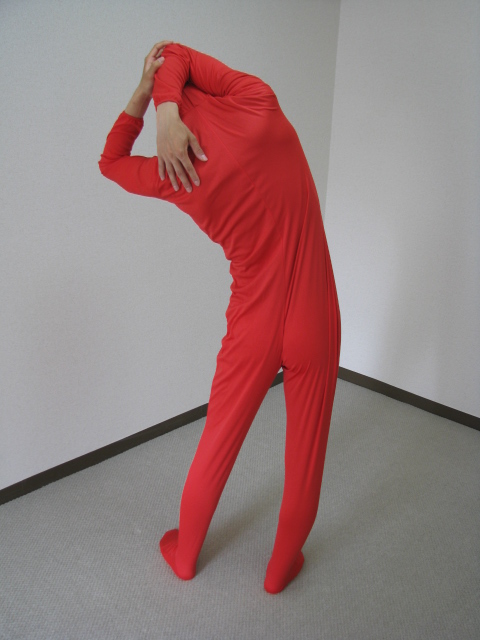 二の腕と脇腹のストレッチ